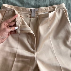 Pastel Yellow Shimmer Wide Leg Pants - H&M